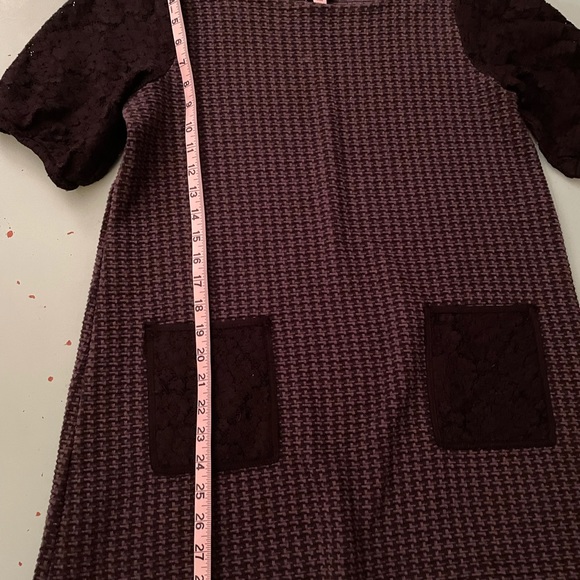 Plaid / Crochet sleeve dress - Picture 4 of 8